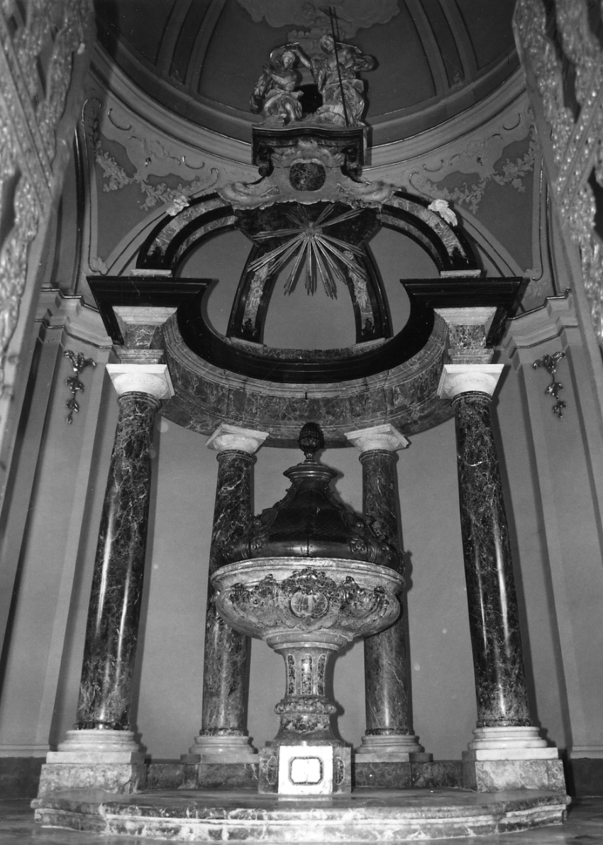 battesimo di Cristo (edicola, opera isolata) di Nicolis di Robilant Filippo Giovanni Battista (terzo quarto sec. XVIII)