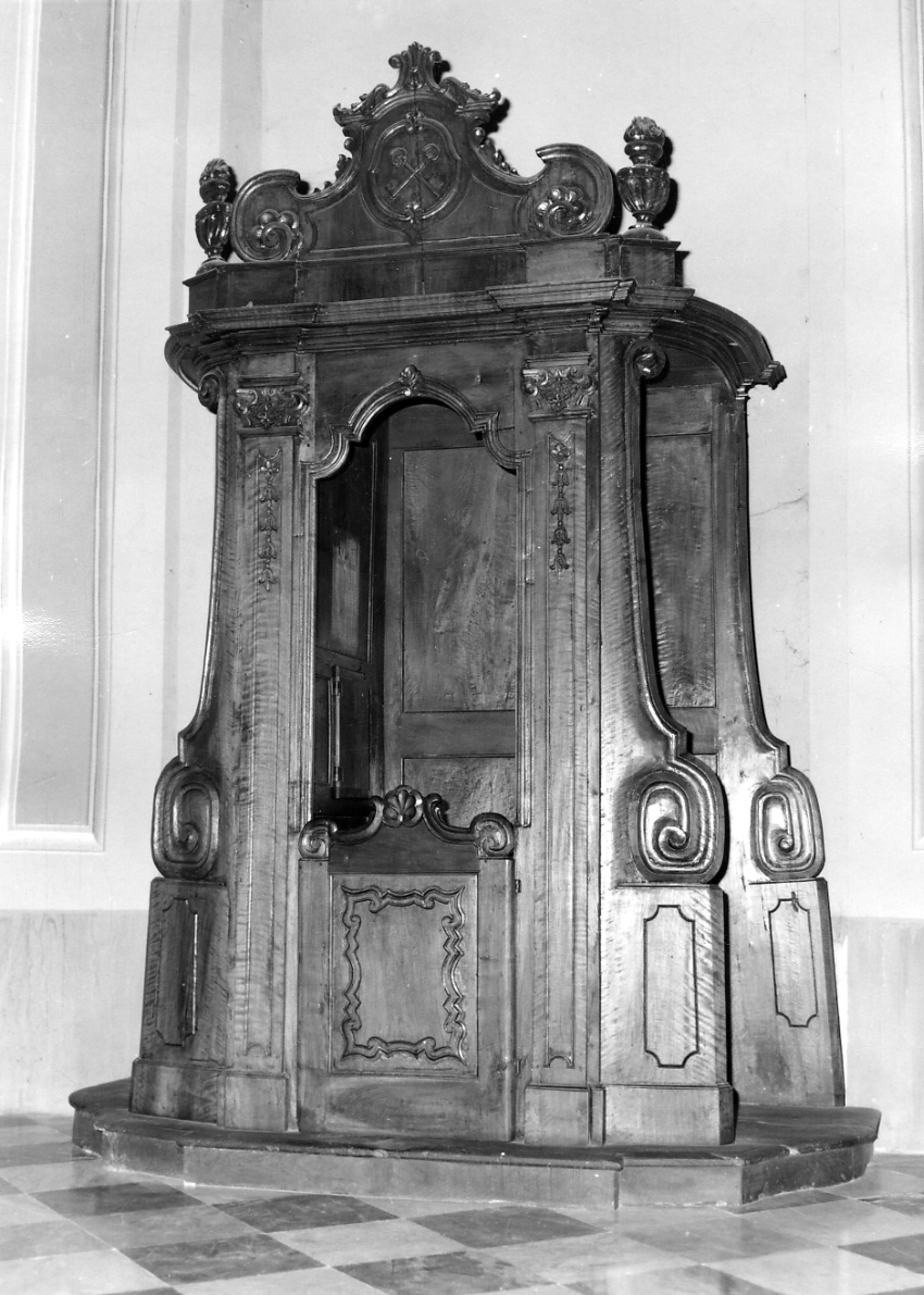 confessionale, opera isolata - ambito lombardo-piemontese (seconda metà sec. XIX)