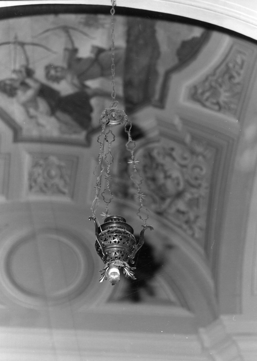 lampada pensile, serie - ambito lombardo-piemontese (seconda metà sec. XIX)