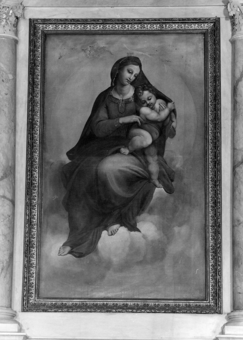 Madonna con Bambino (dipinto, opera isolata) - ambito lombardo-piemontese (metà sec. XIX)