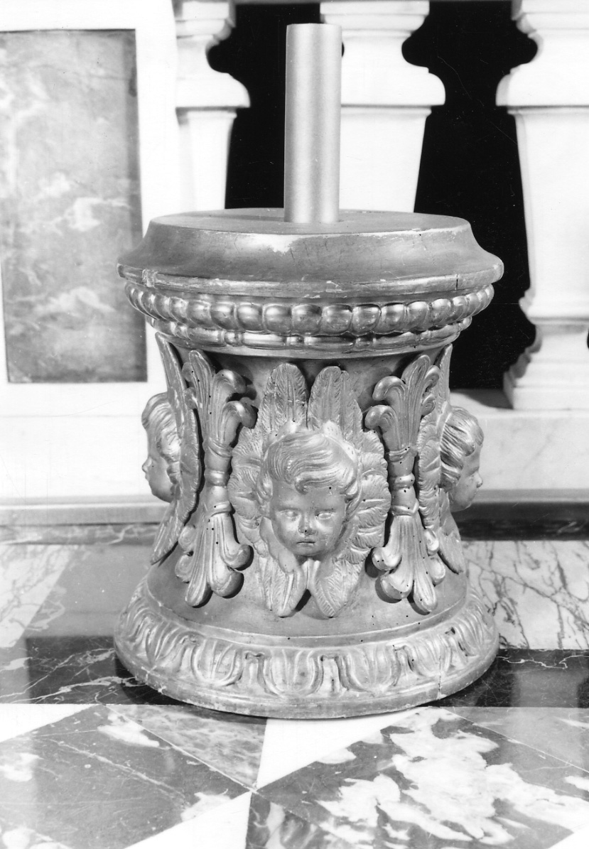 cherubini (base di croce processionale, opera isolata) - ambito lombardo-piemontese (metà sec. XIX)