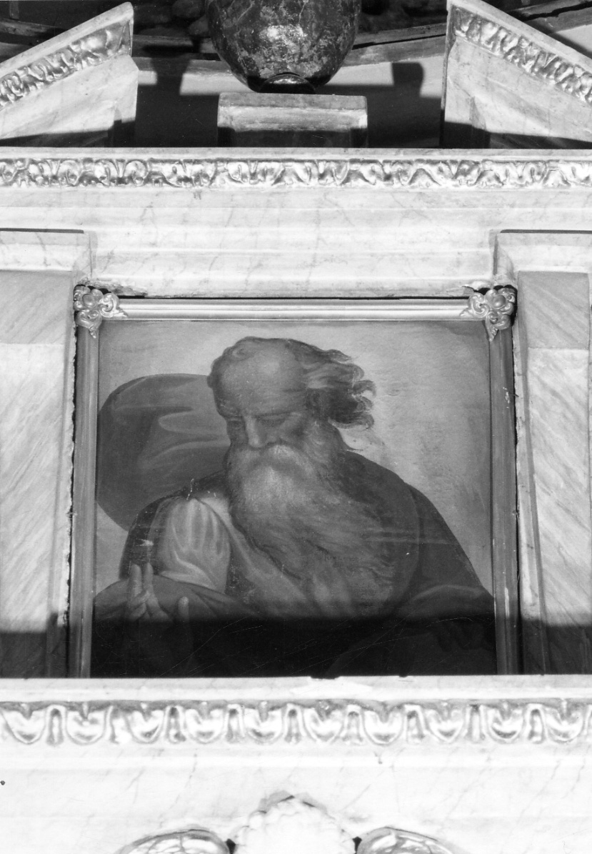 Dio Padre benedicente (dipinto, opera isolata) di Monevi Giovanni (terzo quarto sec. XVII)