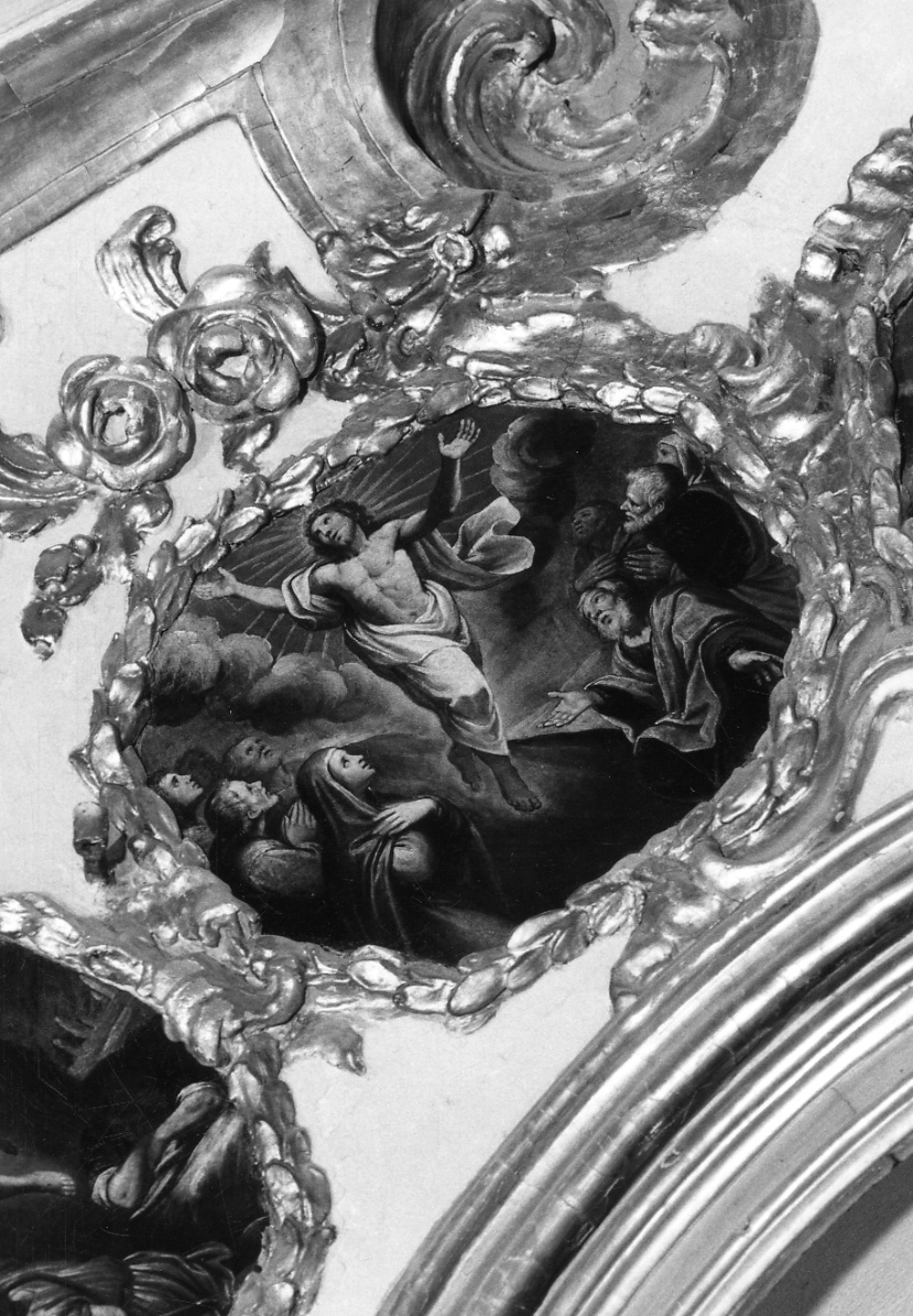 ascensione di Cristo (dipinto, elemento d'insieme) di Monevi Giovanni (terzo quarto sec. XVII)