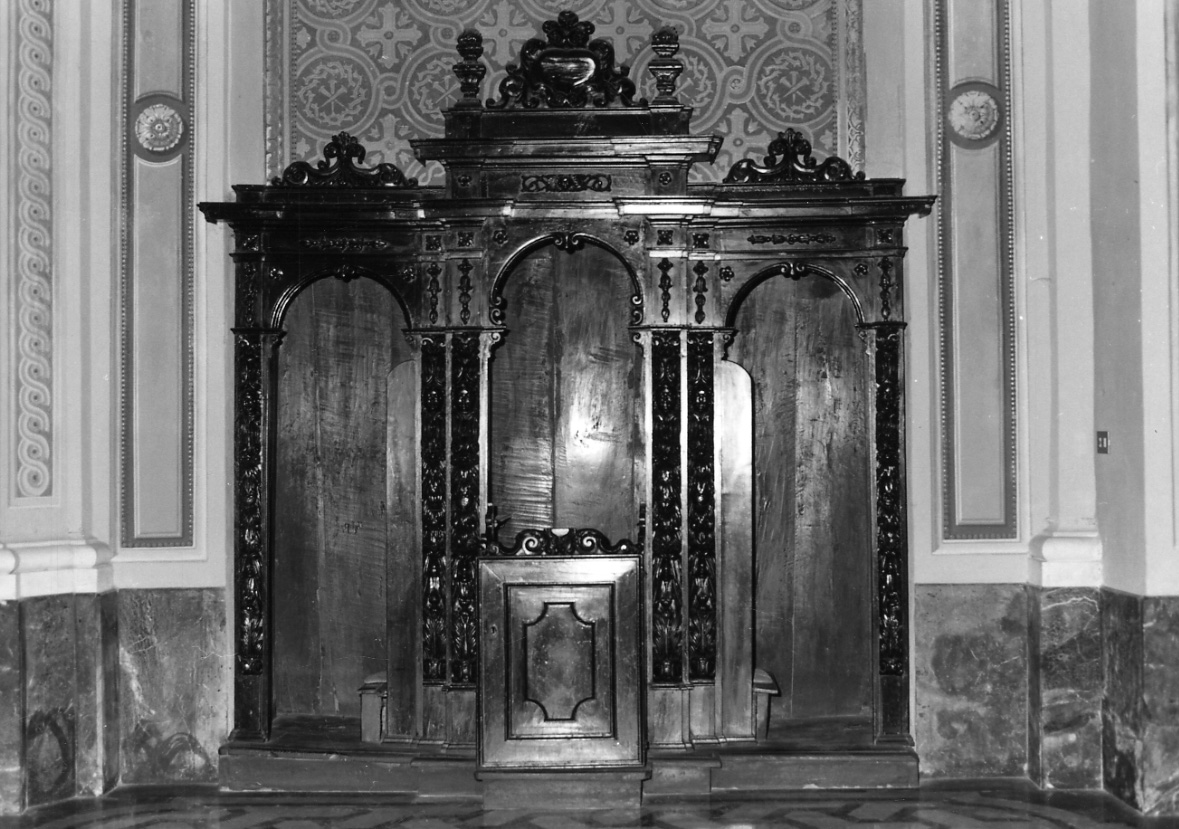 confessionale, opera isolata - ambito lombardo (metà sec. XVII)