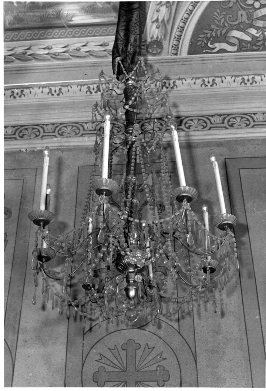 lampadario - a bracci, serie - ambito italiano (sec. XIX)