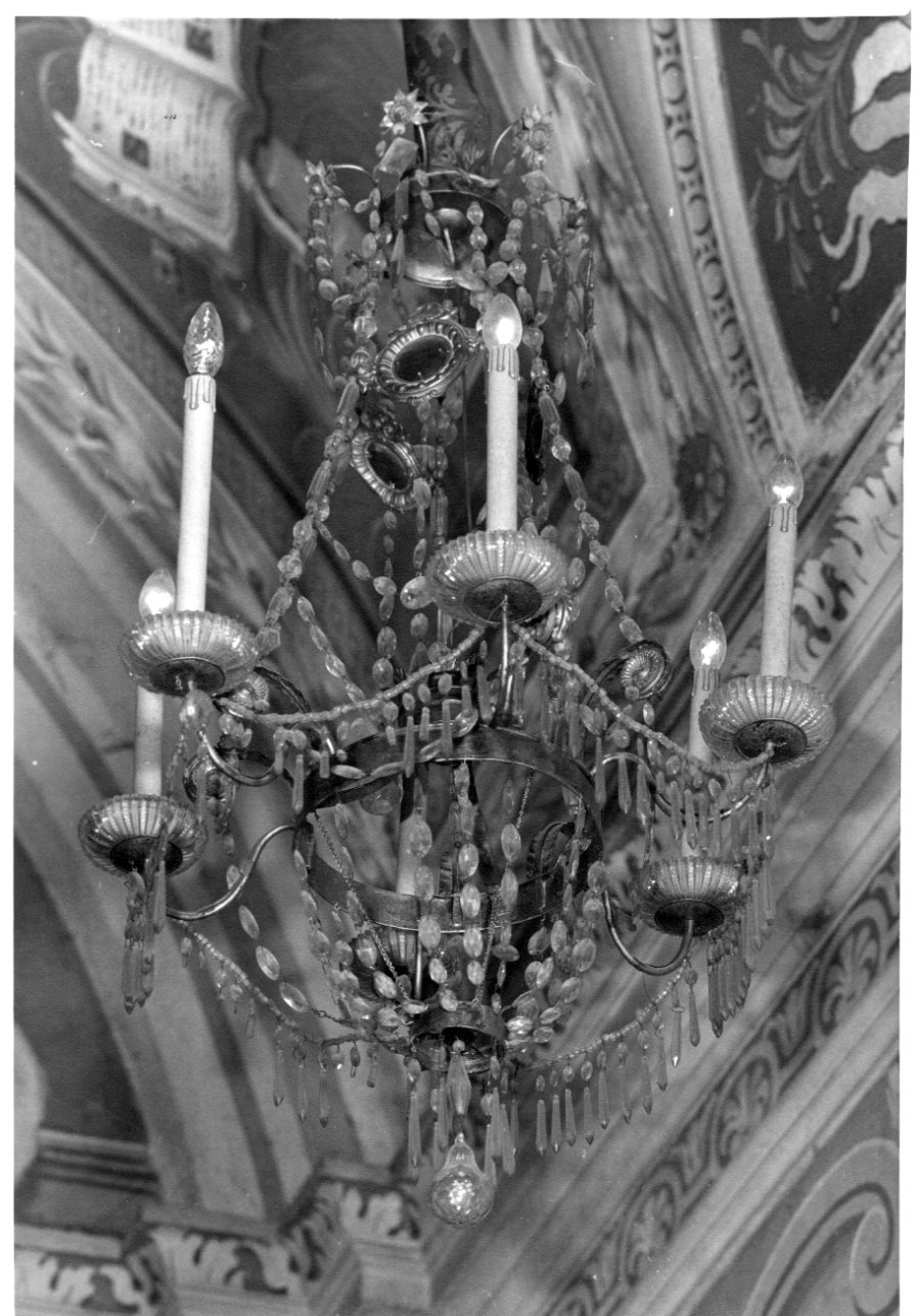 lampadario - a bracci, serie - ambito italiano (sec. XIX)