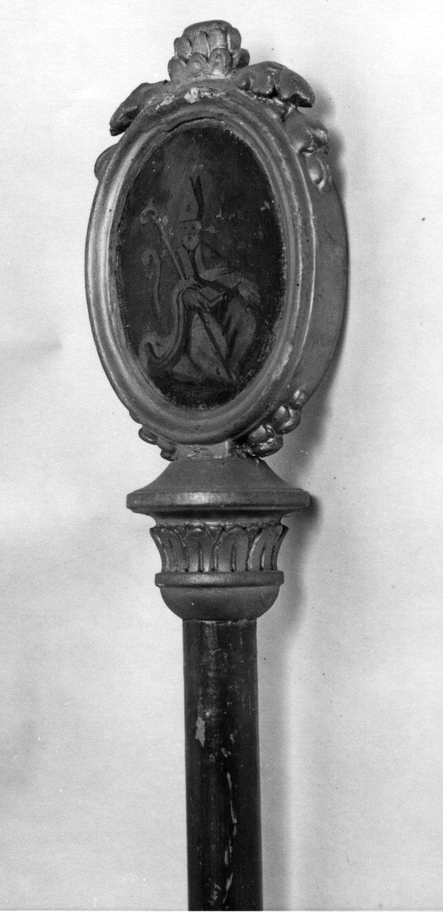 Santo vescovo (dipinto, elemento d'insieme) - ambito ligure-piemontese (prima metà sec. XIX)