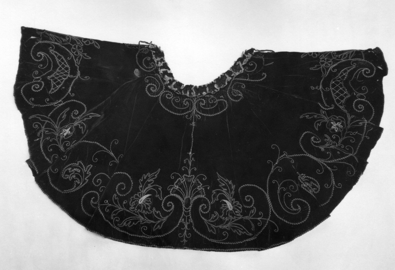 mantelletta, opera isolata - manifattura genovese (seconda metà sec. XIX)