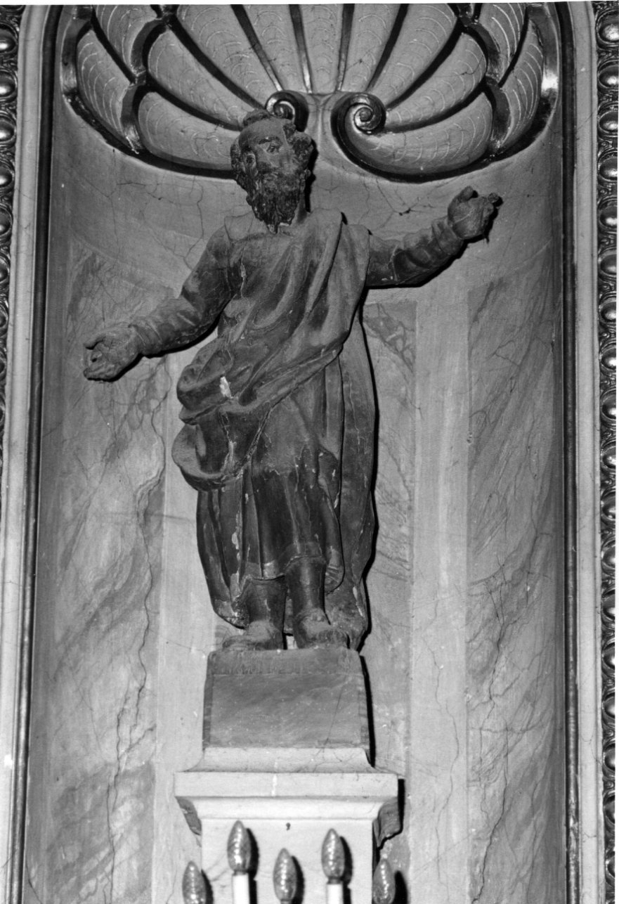 SANTO (statua, opera isolata) - ambito genovese (metà sec. XVII)