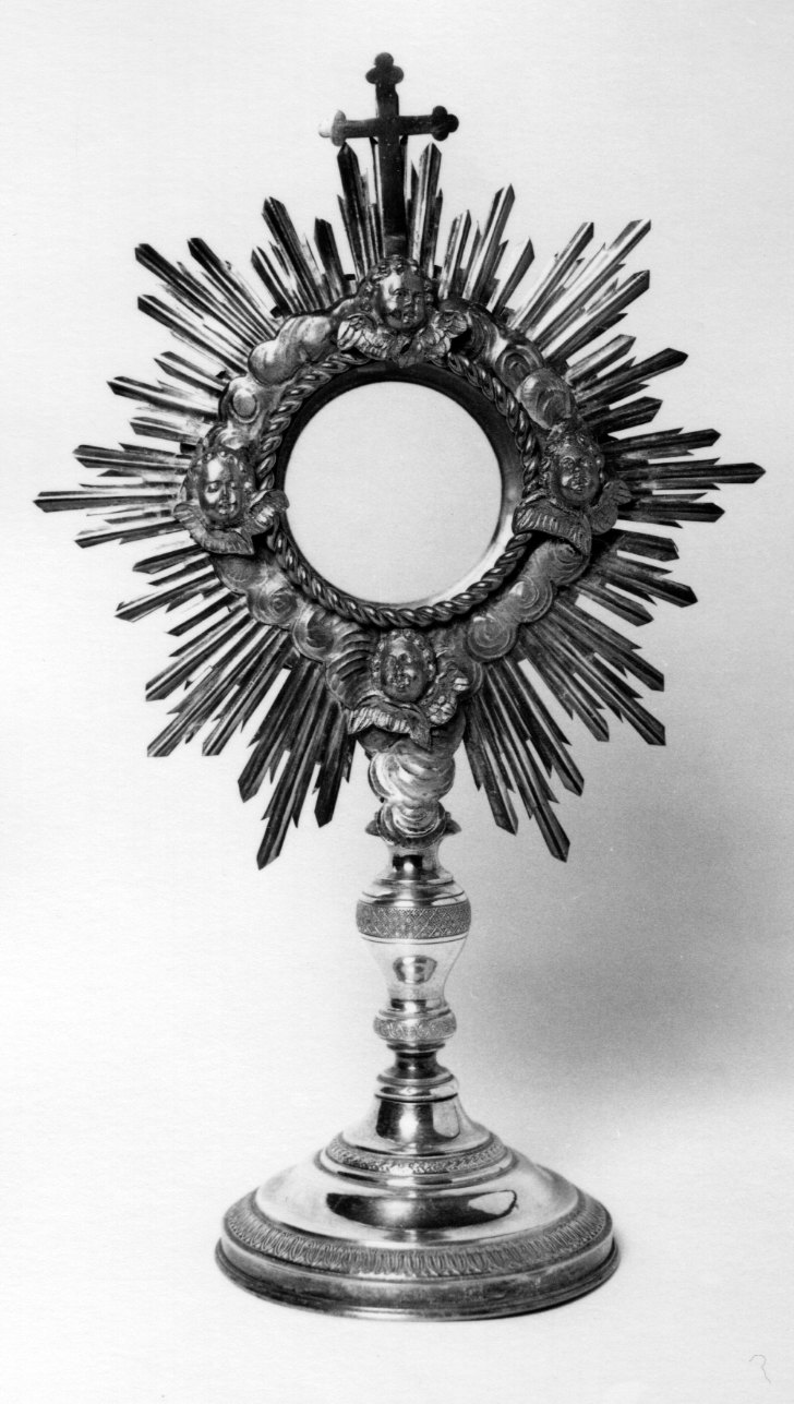 ostensorio - a raggiera, opera isolata - ambito ligure-piemontese (primo quarto sec. XX)