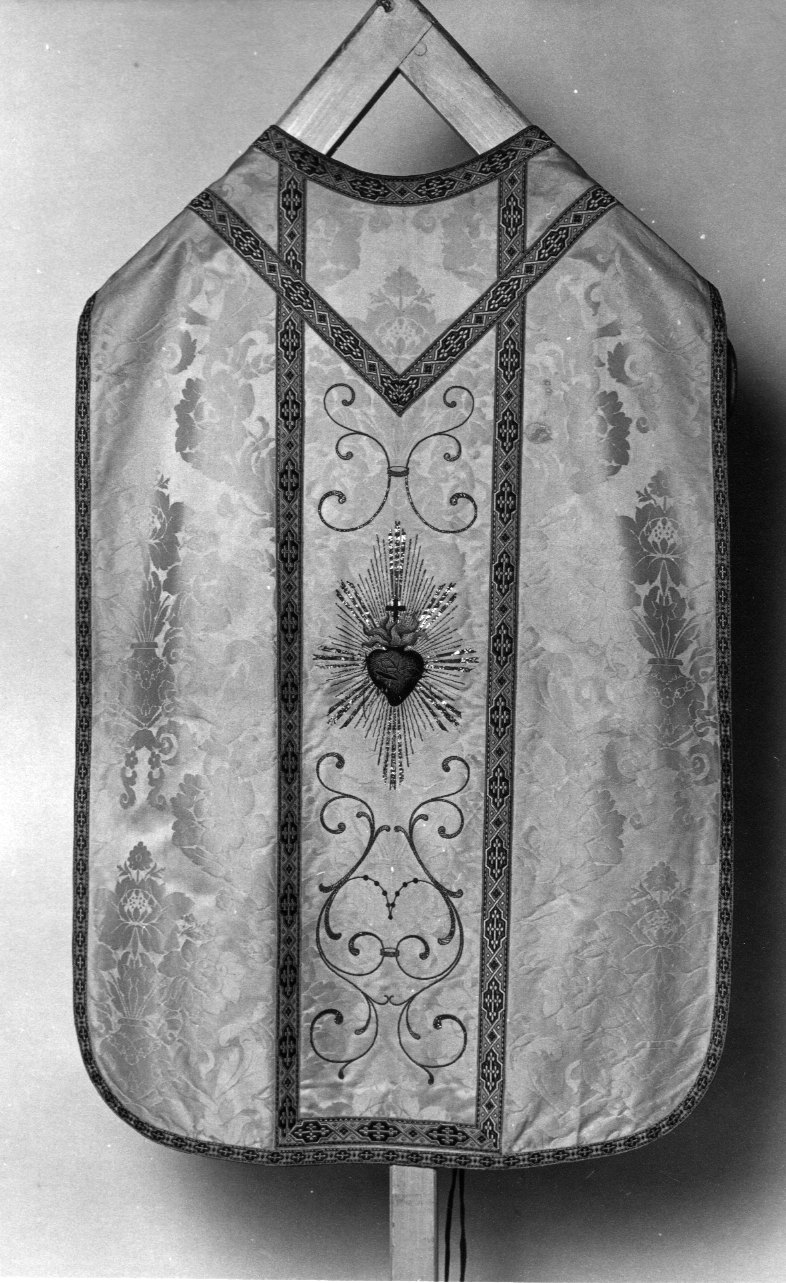 paramento liturgico, insieme - manifattura italiana (seconda metà sec. XIX)