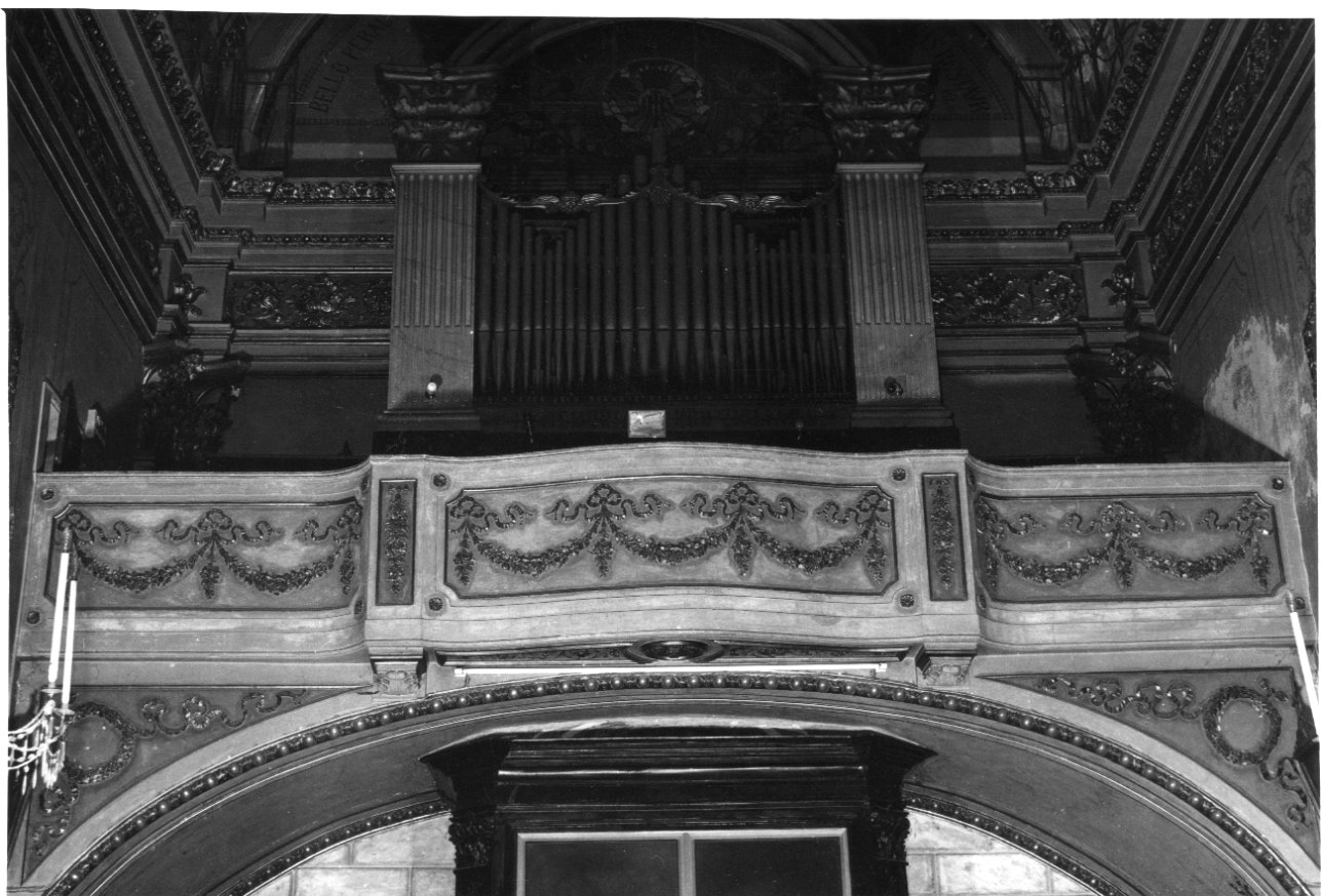 tribuna d'organo, opera isolata - ambito ligure-piemontese (seconda metà sec. XIX)