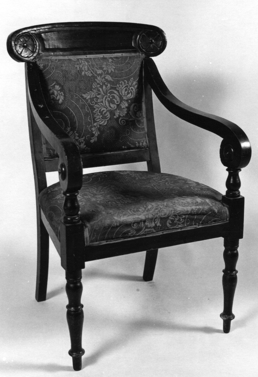 sedia, opera isolata - ambito ligure-piemontese (seconda metà sec. XIX)