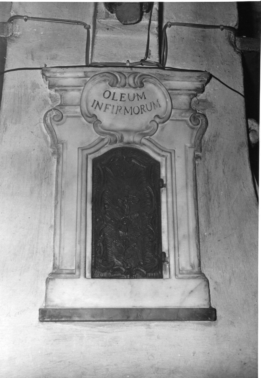 mostra di tabernacolo, elemento d'insieme - ambito genovese (seconda metà sec. XVIII)