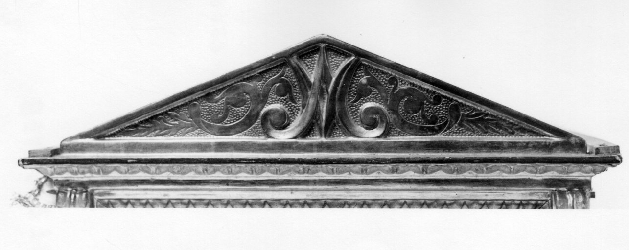 fastigio, frammento - ambito ligure-piemontese (prima metà sec. XIX)