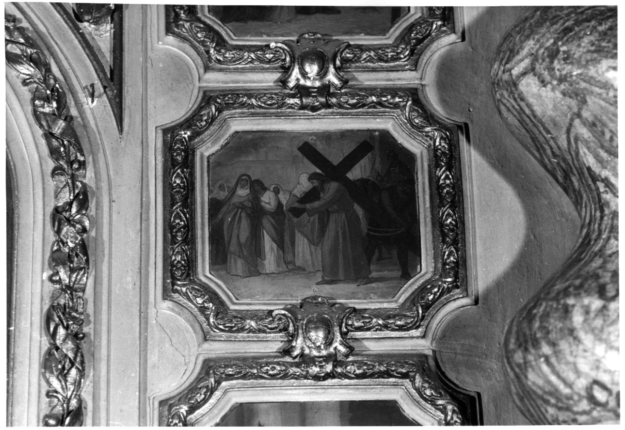 salita di Cristo al monte Calvario (dipinto, elemento d'insieme) di Gainotti Luigi (seconda metà, primo quarto sec. XIX, sec. XX)