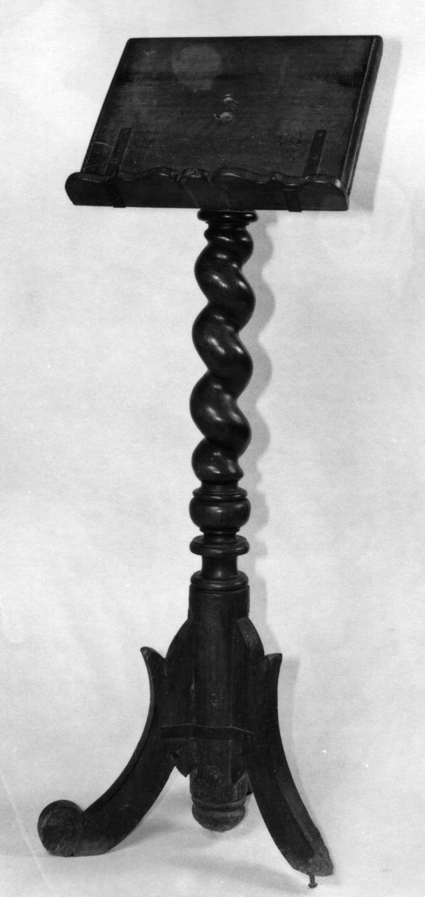 leggio a fusto, opera isolata - ambito genovese (seconda metà sec. XVII)