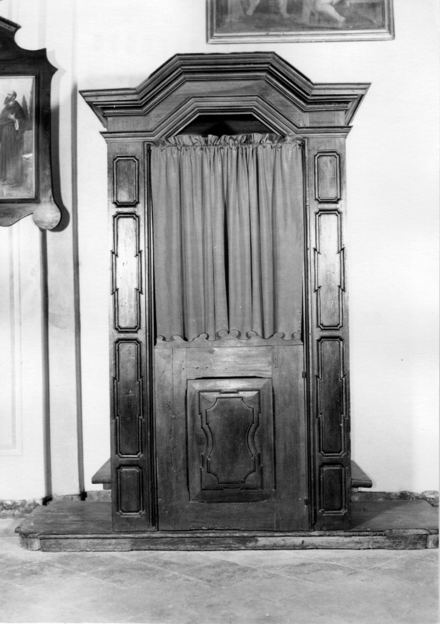 confessionale, opera isolata - ambito genovese (metà sec. XVII)