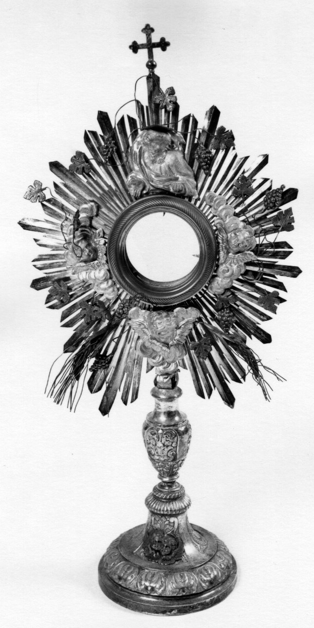 ostensorio - a raggiera, opera isolata - ambito ligure-piemontese (metà sec. XIX)