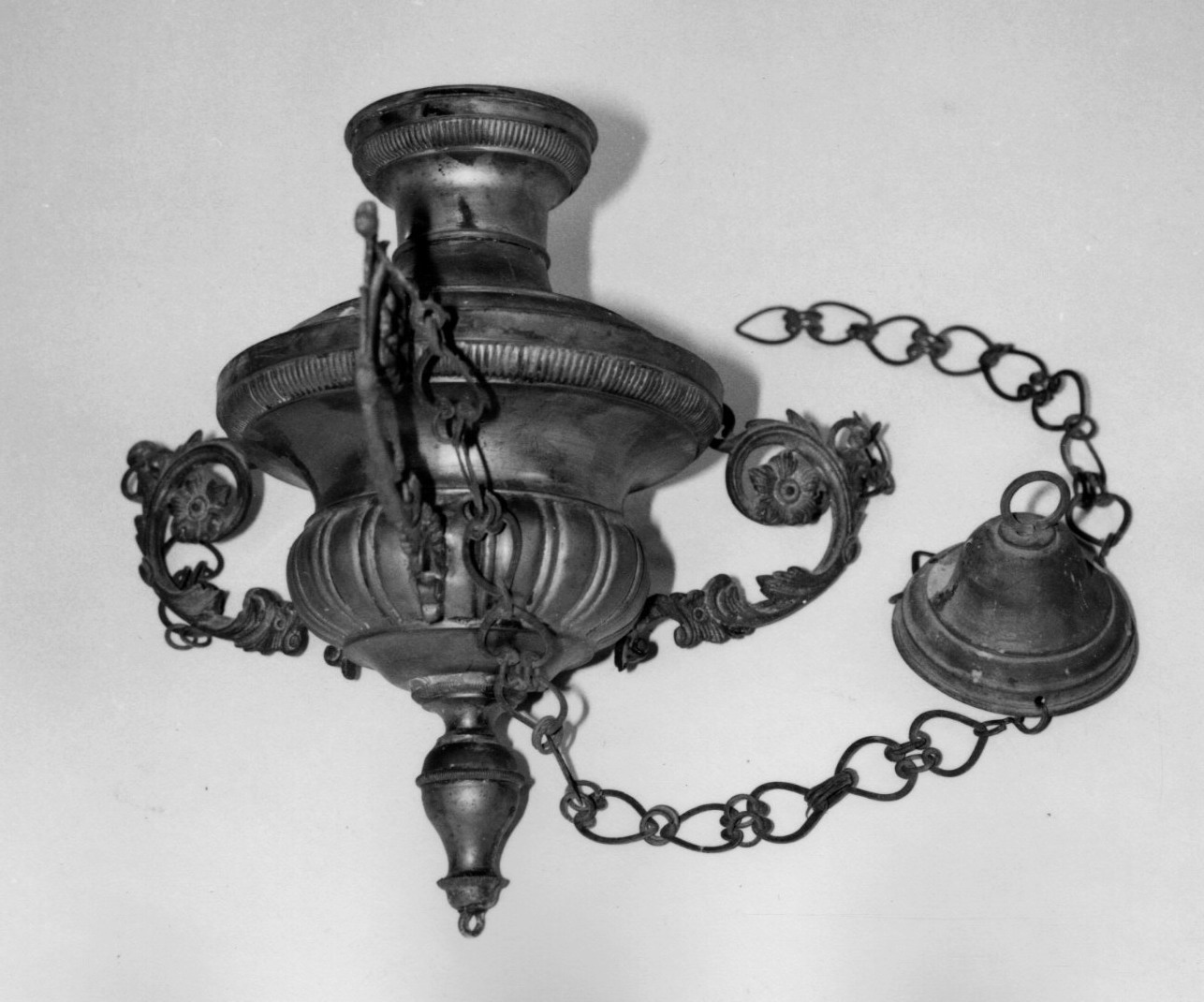 lampada pensile, opera isolata - ambito ligure-piemontese (prima metà sec. XIX)