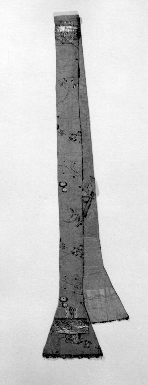 stola, opera isolata - manifattura francese, manifattura italiana (terzo quarto sec. XVIII)