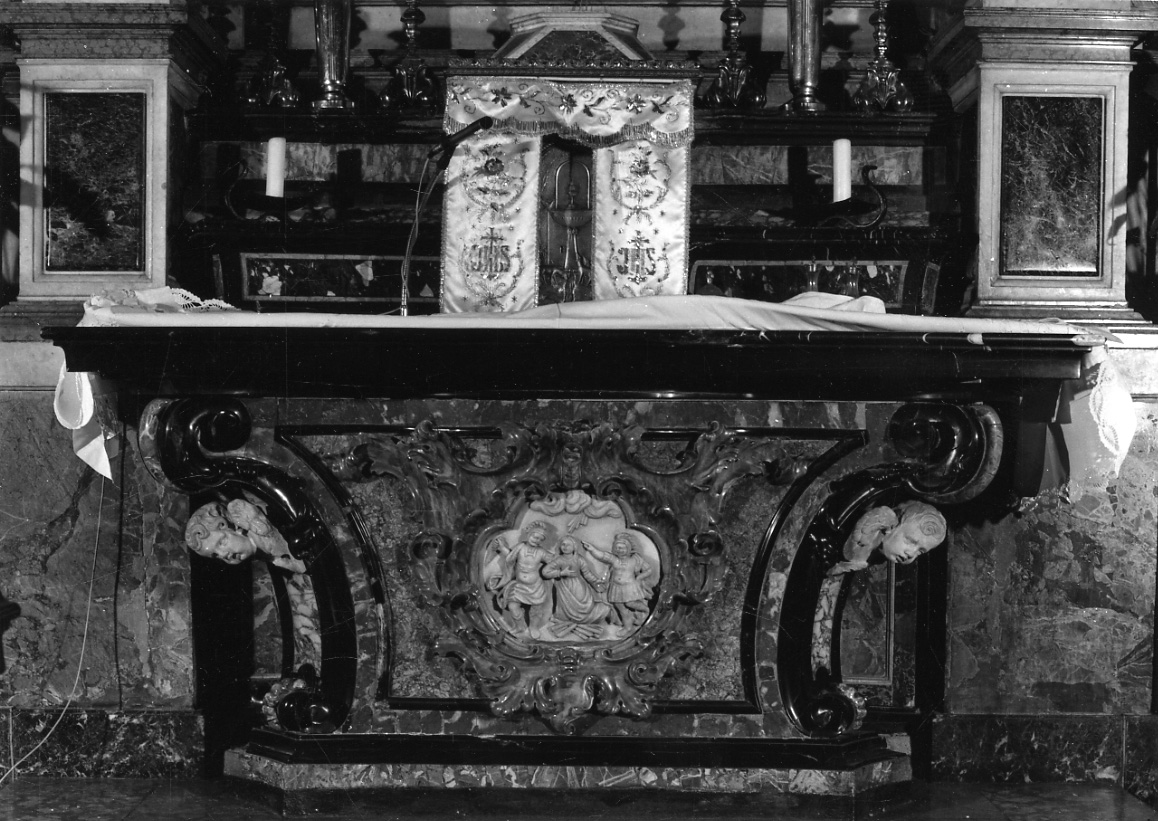 cherubini (paliotto, elemento d'insieme) - ambito lombardo (terzo quarto sec. XVIII)