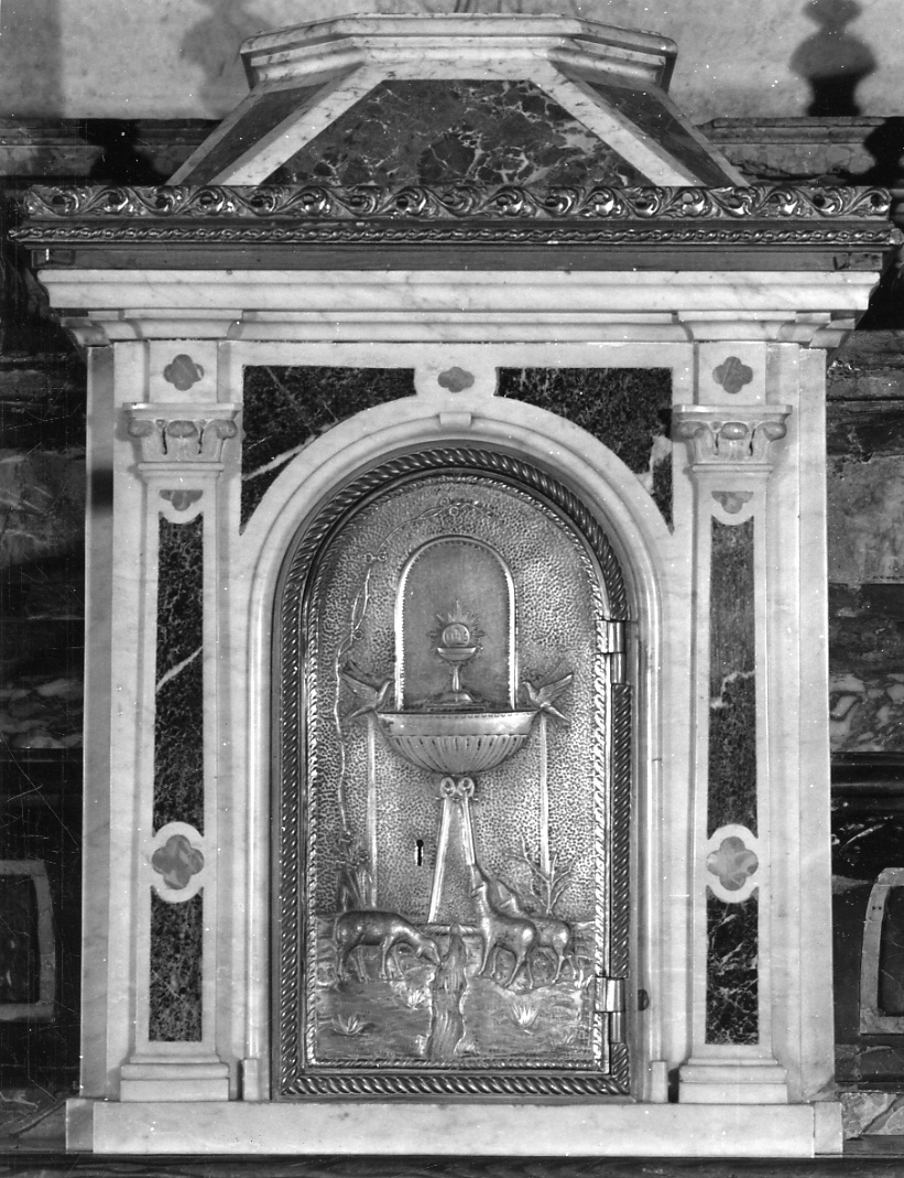 fontana della vita (tabernacolo, elemento d'insieme) di Ferretti Giovanni (ultimo quarto sec. XIX)