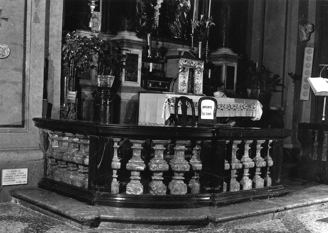 balaustrata, opera isolata - ambito lombardo (terzo quarto sec. XVIII)