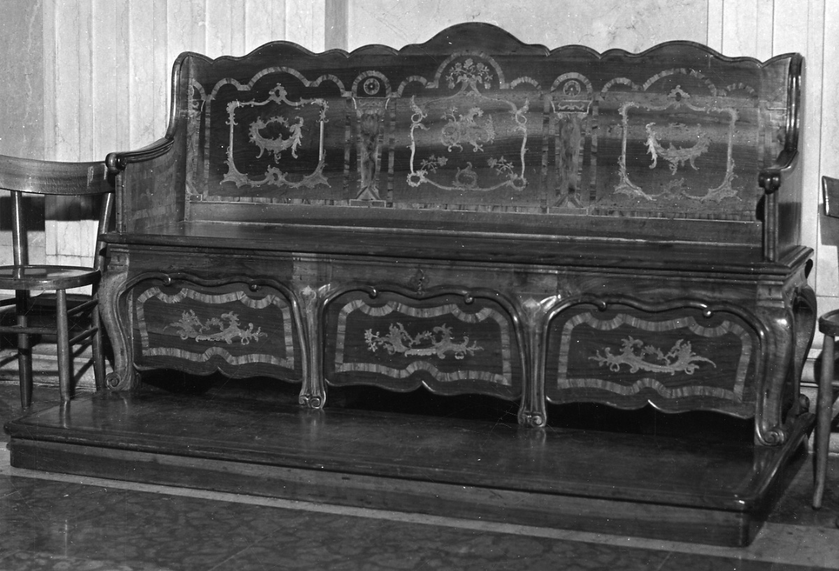 banco del celebrante - ambito piemontese (ultimo quarto sec. XIX)