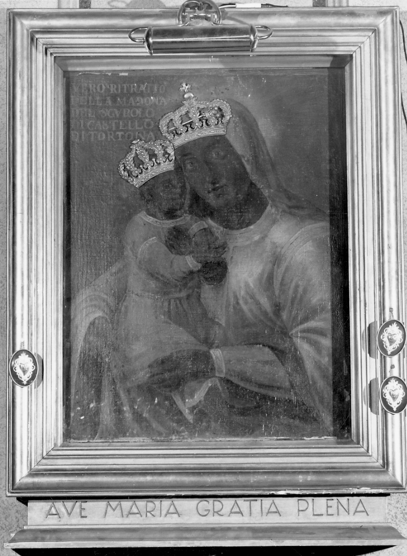 MADONNA CON BAMBINO (dipinto, opera isolata) - ambito tortonese (inizio sec. XVII)