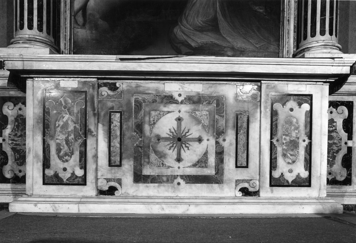 paliotto, elemento d'insieme - ambito genovese (secondo quarto sec. XVII)