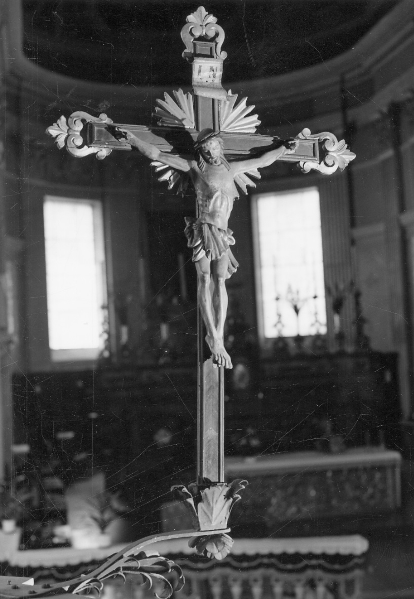 Cristo crocifisso dolente (crocifisso, opera isolata) - ambito piemontese (sec. XIX)