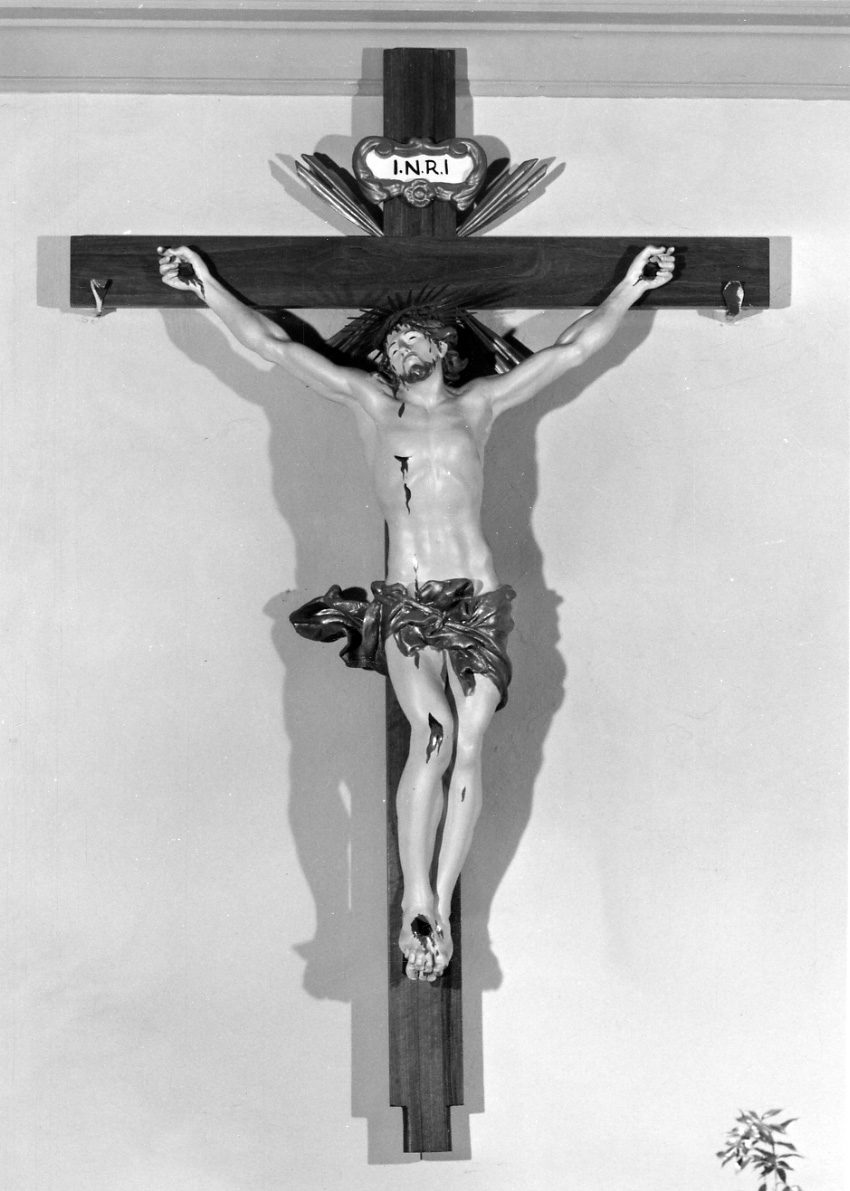 Cristo crocifisso dolente (crocifisso, opera isolata) - ambito piemontese (sec. XIX)