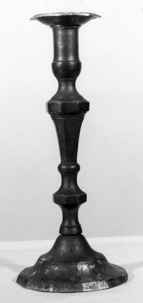 candeliere, serie - produzione tortonese (metà sec. XIX)