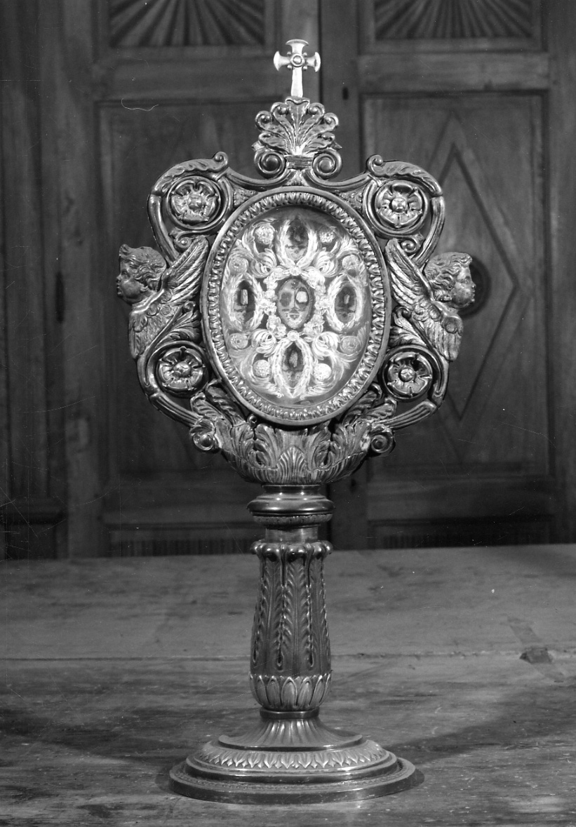 motivi decorativi (reliquiario - a ostensorio, opera isolata) - ambito lombardo (sec. XIX)