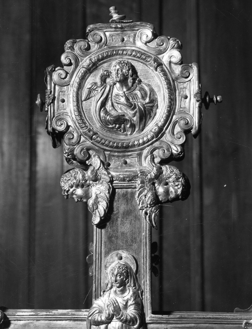 San Giovanni Evangelista (placchetta, elemento d'insieme) - ambito milanese (prima metà sec. XVII)