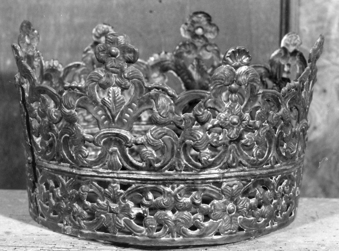 corona da statua, opera isolata - ambito piemontese (seconda metà sec. XVIII)