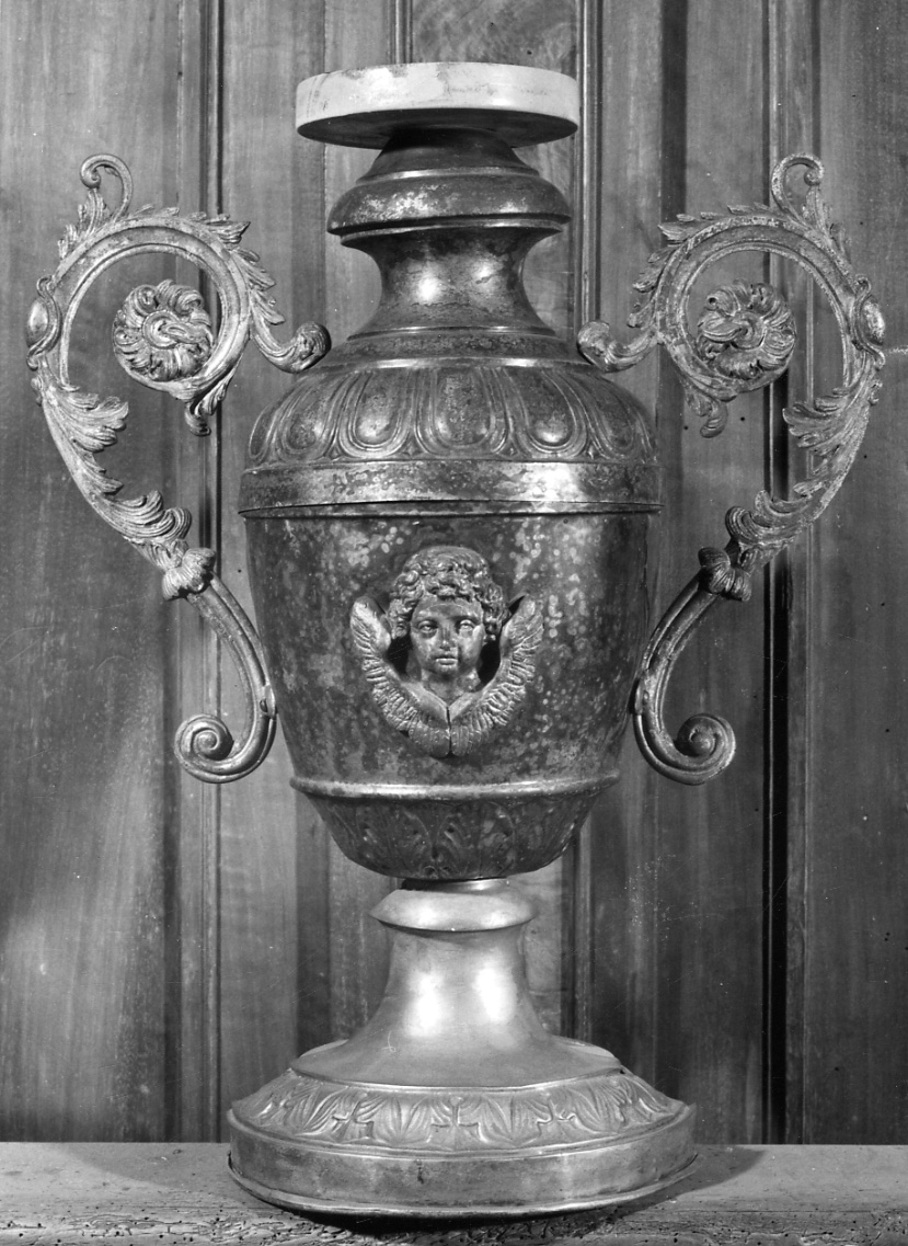 cherubino (vaso d'altare per composizione floreale, serie) - ambito piemontese (sec. XIX)