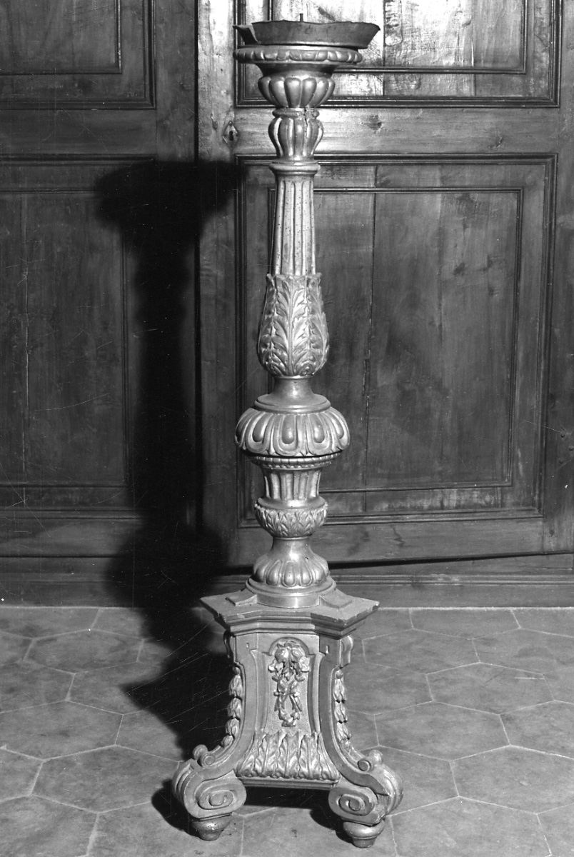 candelabro, opera isolata - ambito lombardo (metà sec. XIX)