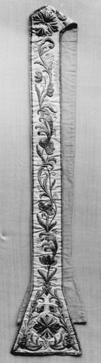 stola, elemento d'insieme - manifattura italiana (secondo quarto sec. XVIII)