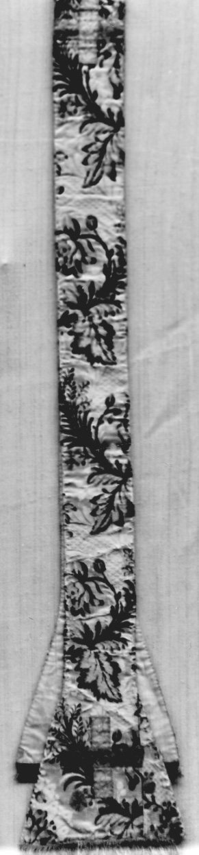 stola, elemento d'insieme - manifattura italiana (sec. XVIII)