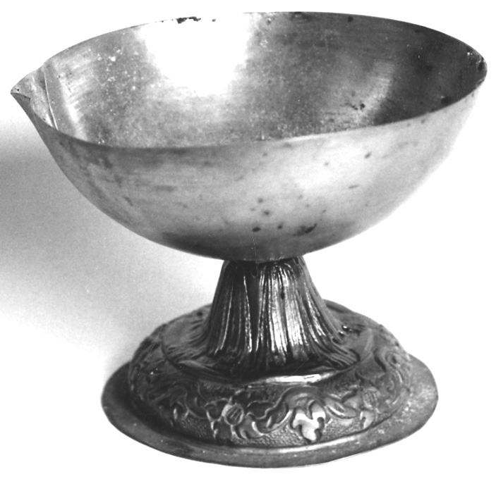 vasetti per oli santi, opera isolata - produzione piemontese (seconda metà sec. XIX)