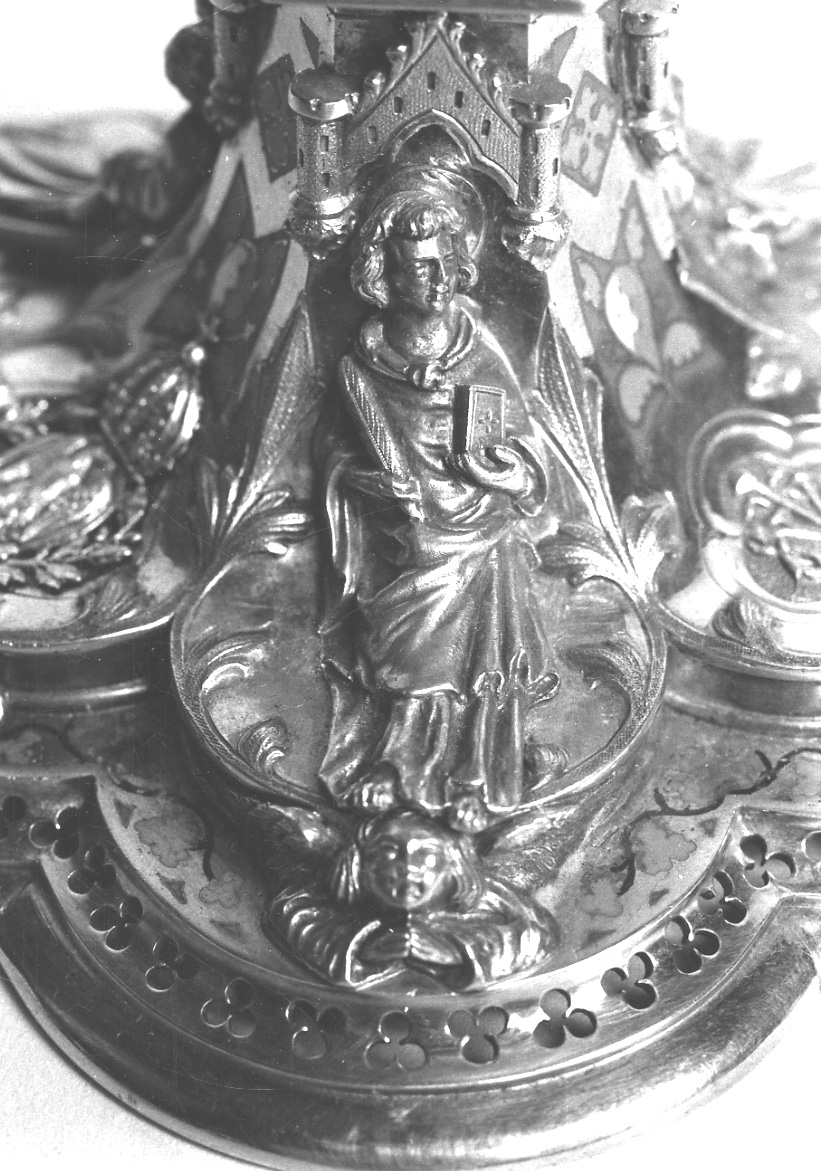 Santo Stefano (decorazione plastica, elemento d'insieme) di Triouillier Charles (seconda metà sec. XIX)