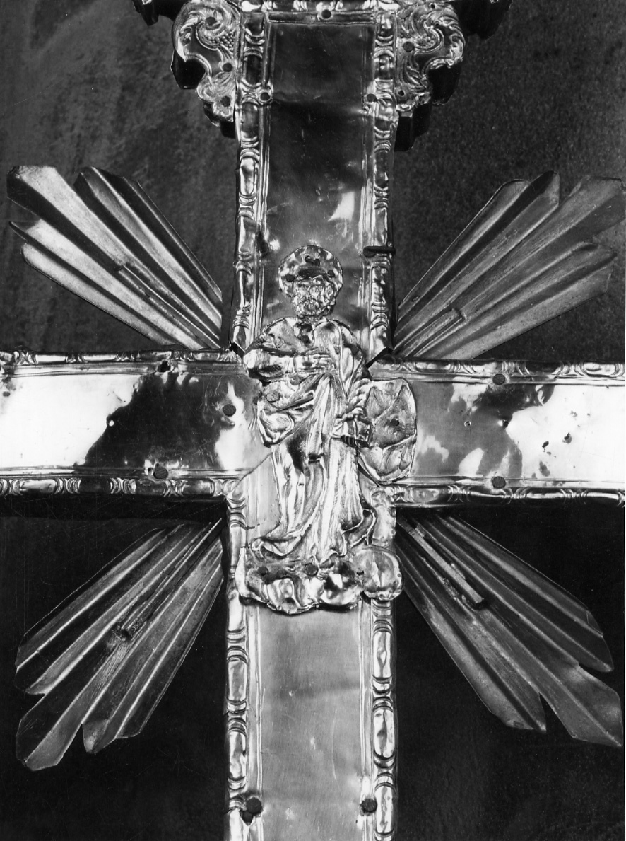 Santo (decorazione plastica, elemento d'insieme) - ambito lombardo (fine sec. XVI)