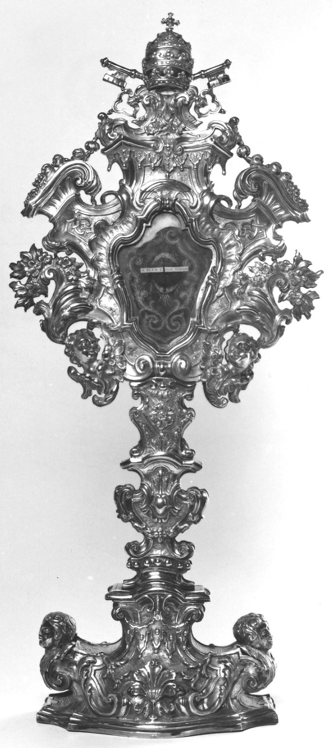 reliquiario - a ostensorio, opera isolata - ambito piemontese (secondo quarto sec. XVIII)