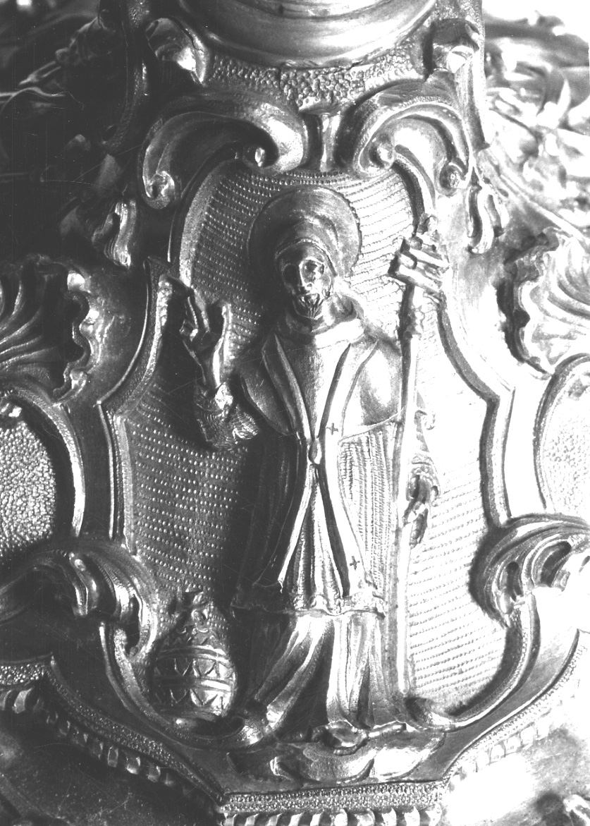 San Pio V (decorazione plastica, elemento d'insieme) - ambito lombardo (fine sec. XVII)