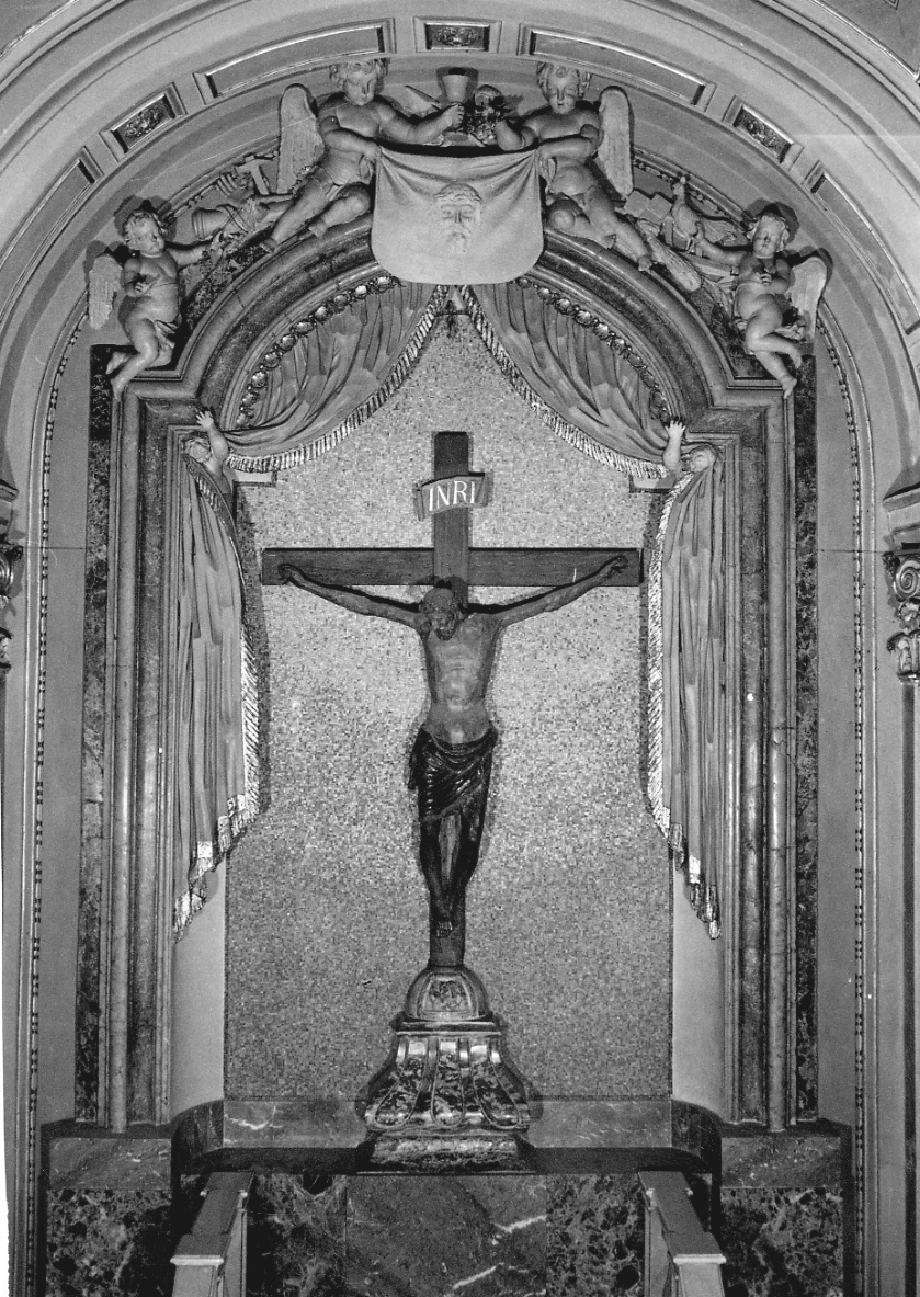 angioletti con simboli della Passione (decorazione plastica, opera isolata) - ambito piemontese (sec. XIX)