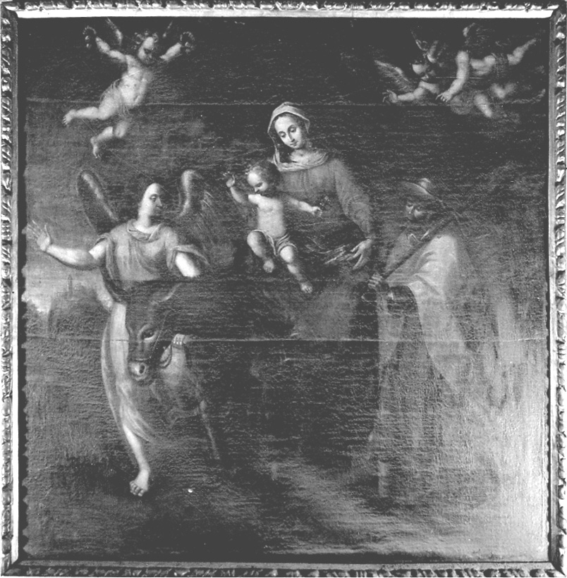 fuga in Egitto (dipinto, opera isolata) di Da Ponte Jacopo detto Jacopo Bassano (scuola) (ultimo quarto sec. XVI)