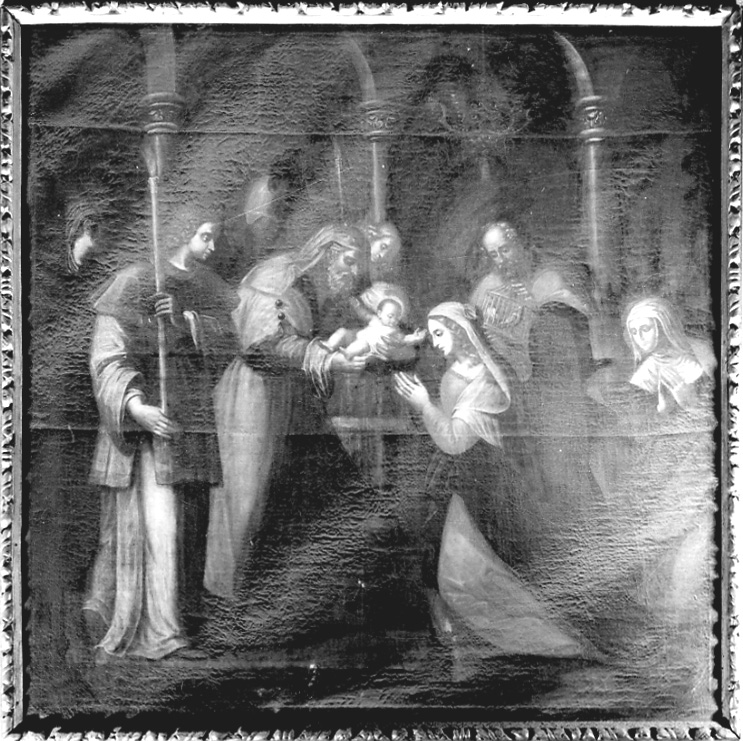 presentazione di Gesù al tempio (dipinto, opera isolata) di Da Ponte Jacopo detto Jacopo Bassano (scuola) (ultimo quarto sec. XVI)