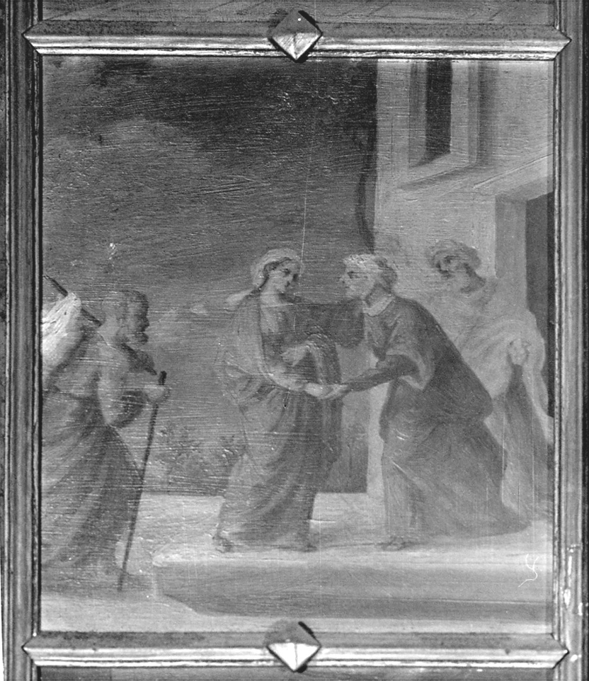 visitazione (dipinto, elemento d'insieme) di Crispino (ultimo quarto sec. XIX)